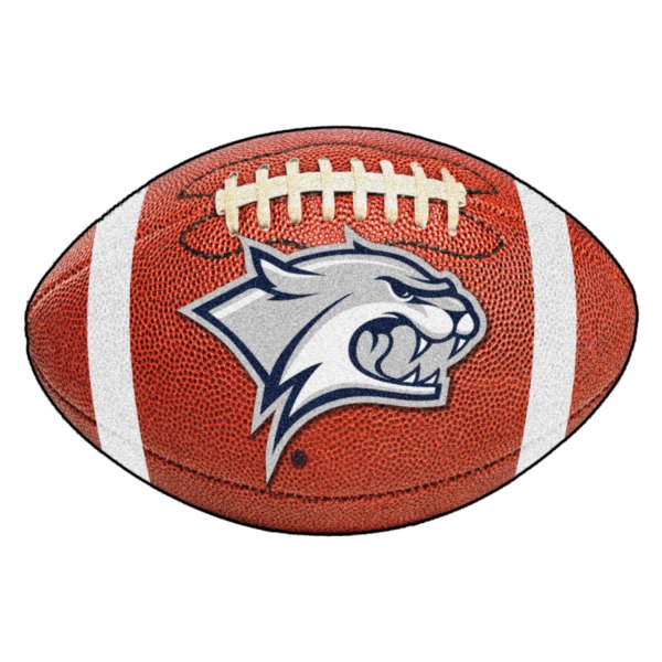 FanMats® - University of New Hampshire 20.5" x 32.5" Nylon Face Football Ball Floor Mat with "Wildcat" Logo