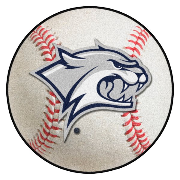 FanMats® - University of New Hampshire 27" Dia Nylon Face Baseball Ball Floor Mat with "Wildcat" Logo