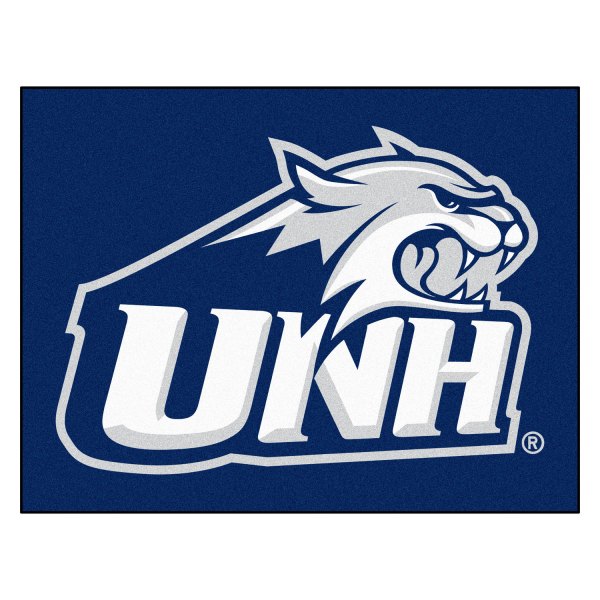 FanMats® - University of New Hampshire 33.75" x 42.5" Nylon Face All-Star Floor Mat with "Wildcat Head & UNH" Logo