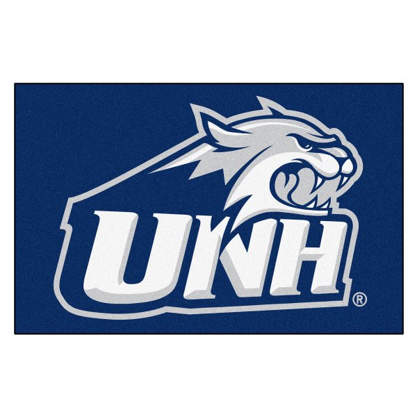 FanMats® - University of New Hampshire 19" x 30" Nylon Face Starter Mat with "Wildcat Head & UNH" Logo
