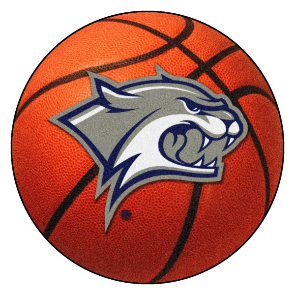 FanMats® - University of New Hampshire 27" Dia Nylon Face Basketball Ball Floor Mat with "Wildcat" Logo