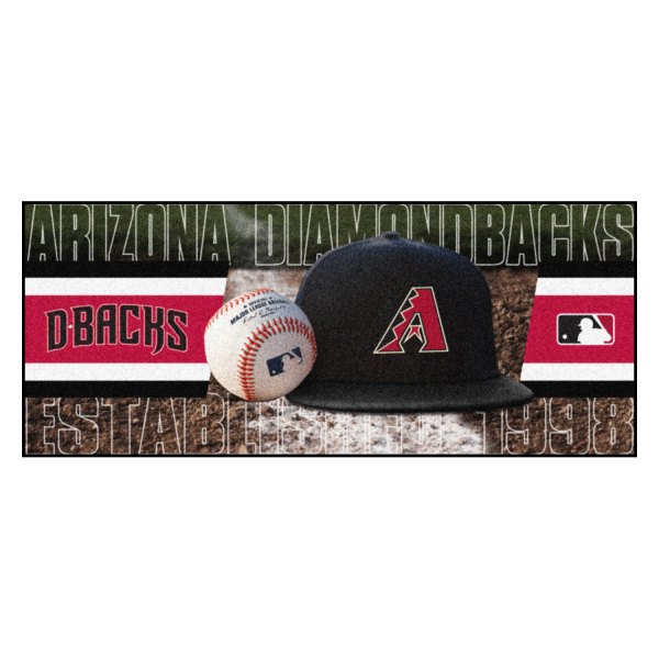 FanMats® - Arizona Diamondbacks 30" x 72" Nylon Face Baseball Runner Mat with "Stylized A" Primary Logo