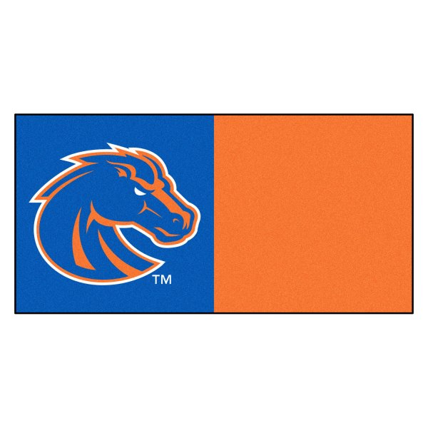 FanMats® - Boise State University 18" x 18" Blue Nylon Face Team Carpet Tiles with "Bronco" Logo