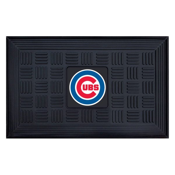 FanMats® - Chicago Cubs 19.5" x 31.25" Ridged Vinyl Door Mat with "Circular Cubs" Primary Logo