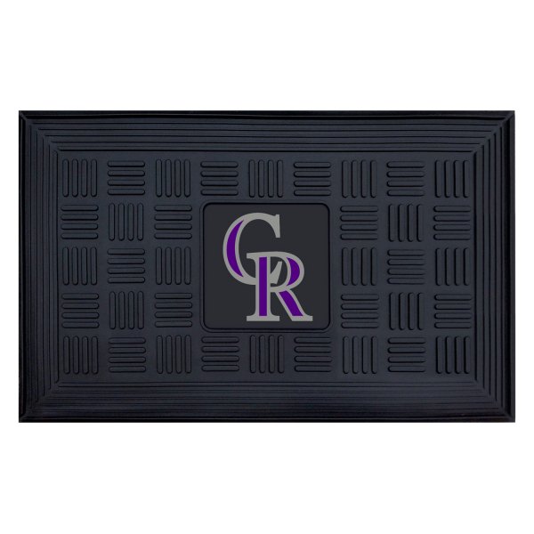 FanMats® - Colorado Rockies 19.5" x 31.25" Ridged Vinyl Door Mat with "CR" Logo