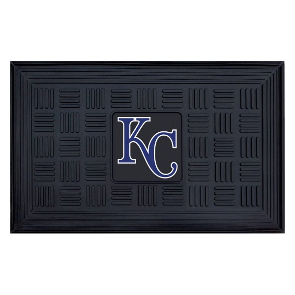 FanMats® - Kansas City Royals 19.5" x 31.25" Ridged Vinyl Door Mat with "KC" Logo
