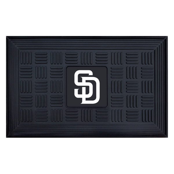 FanMats® - San Diego Padres 19.5" x 31.25" Ridged Vinyl Door Mat with "SD" Logo