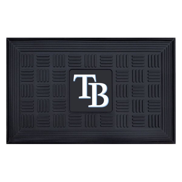 FanMats® - Tampa Bay Rays 19.5" x 31.25" Ridged Vinyl Door Mat with "TB" Logo