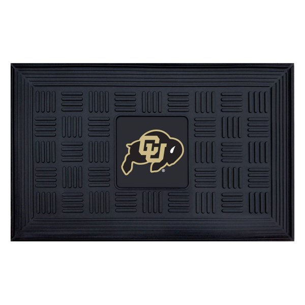 FanMats® - University of Colorado 19.5" x 31.25" Ridged Vinyl Door Mat with "CU & Buffalo" Logo