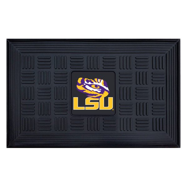 FanMats® - Louisiana State University 19.5" x 31.25" Ridged Vinyl Door Mat with "Tiger Eye & LSU Wordmark" Logo
