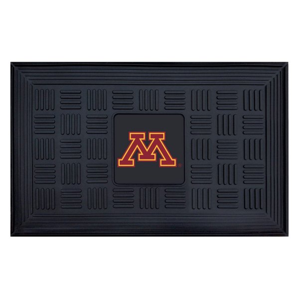 FanMats® - University of Minnesota 19.5" x 31.25" Ridged Vinyl Door Mat with "Block M" Logo