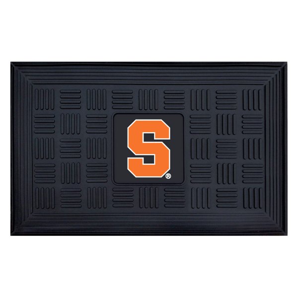 FanMats® - Syracuse University 19.5" x 31.25" Ridged Vinyl Door Mat with "Block S" Logo