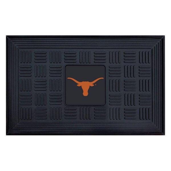 FanMats® - University of Texas (Austin) 19.5" x 31.25" Ridged Vinyl Door Mat with "Longhorn" Logo