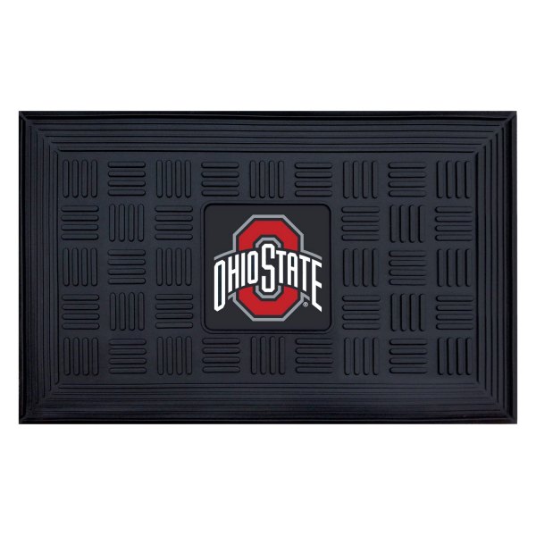 FanMats® - Ohio State University 19.5" x 31.25" Ridged Vinyl Door Mat with "O & Ohio State" Logo