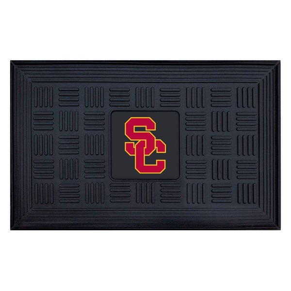FanMats® - University of Southern California 19.5" x 31.25" Ridged Vinyl Door Mat with "Block SC" Logo