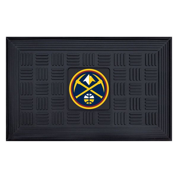 FanMats® - Denver Nuggets 19.5" x 31.25" Ridged Vinyl Door Mat with "Nuggets" Primary Logo