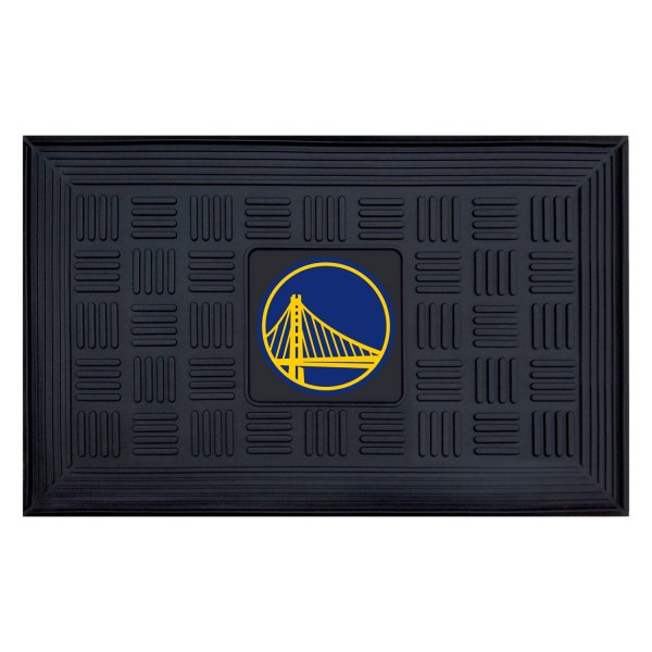 FanMats® - Golden State Warriors 19.5" x 31.25" Ridged Vinyl Door Mat with "Circular Golden Gate" Logo