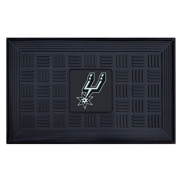 FanMats® - San Antonio Spurs 19.5" x 31.25" Ridged Vinyl Door Mat with "Spurs" Logo