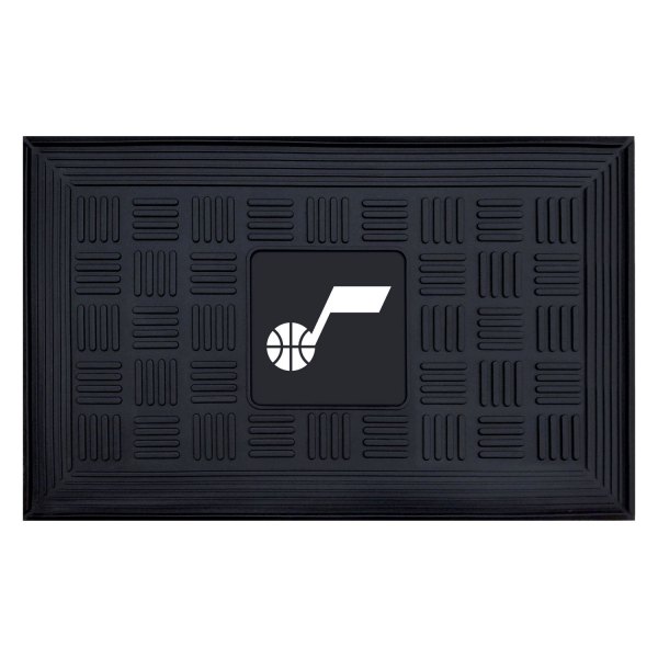 FanMats® - Utah Jazz 19.5" x 31.25" Ridged Vinyl Door Mat with "Jazz with Music Note" Logo