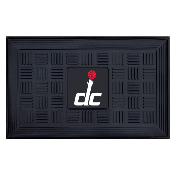 FanMats® - Washington Wizards 19.5" x 31.25" Ridged Vinyl Door Mat with "DC Hand" Logo