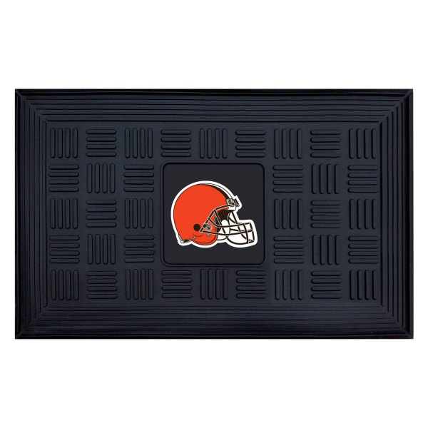 FanMats® - Cleveland Browns 19.5" x 31.25" Ridged Vinyl Door Mat with "Browns Helmet" Logo