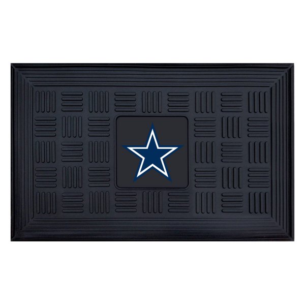 FanMats® - Dallas Cowboys 19.5" x 31.25" Ridged Vinyl Door Mat with "Star" Logo