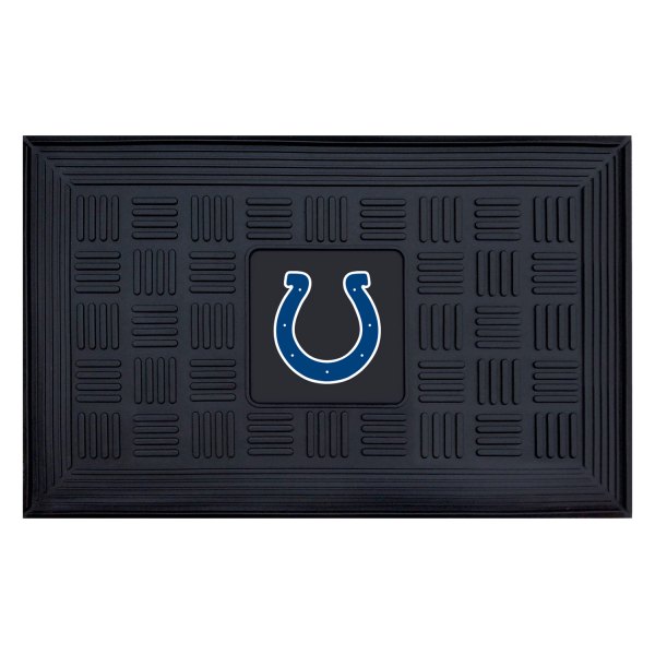 FanMats® - Indianapolis Colts 19.5" x 31.25" Ridged Vinyl Door Mat with "Horseshoe" Logo