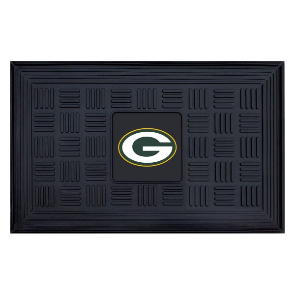 FanMats® - Green Bay Packers 19.5" x 31.25" Ridged Vinyl Door Mat with "Oval G" Logo