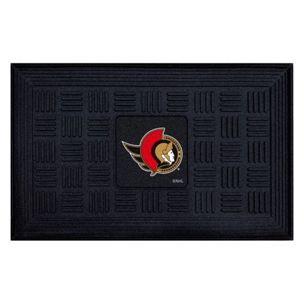 FanMats® - Ottawa Senators 19.5" x 31.25" Ridged Vinyl Door Mat with "Senator" Logo
