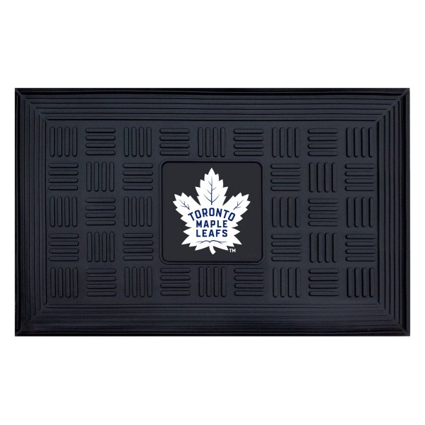 FanMats® - Toronto Maple Leafs 19.5" x 31.25" Ridged Vinyl Door Mat with "Maple Leaf" Logo