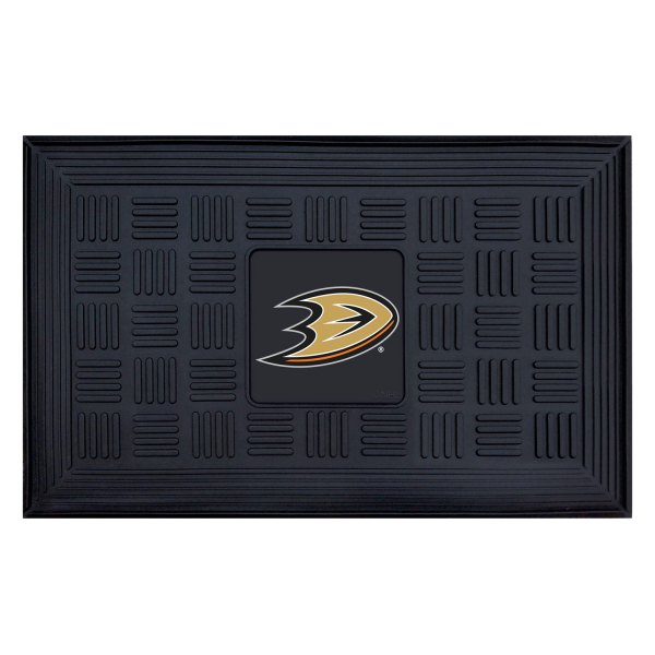 FanMats® - Anaheim Ducks 19.5" x 31.25" Ridged Vinyl Door Mat with "Duck Foot" Logo
