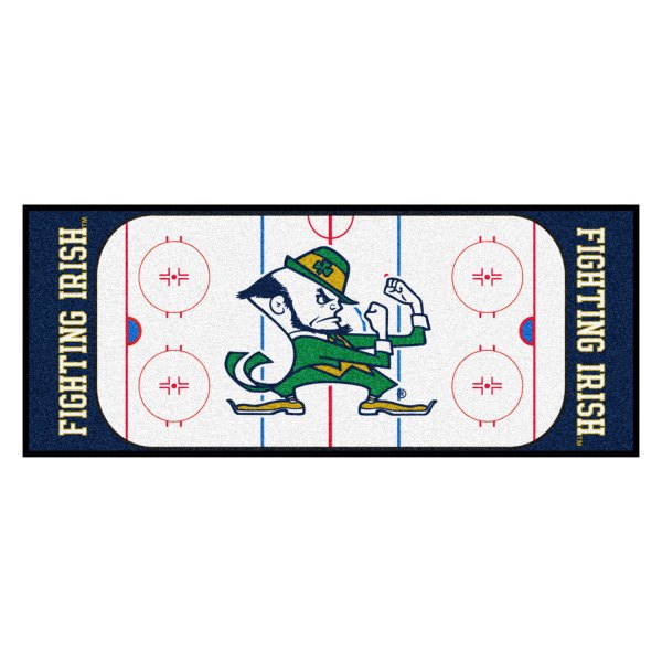 FanMats® - Notre Dame 30" x 72" Nylon Face Hockey Rink Runner Mat with "Fighting Irish" Logo