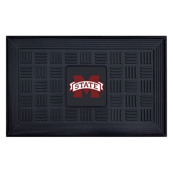 FanMats® - Mississippi State University 19.5" x 31.25" Ridged Vinyl Door Mat with "M State" Logo