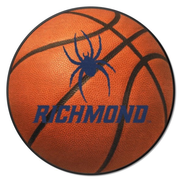 FanMats® - University of Richmond 27" Dia Nylon Face Basketball Ball Floor Mat with "Spider" Logo