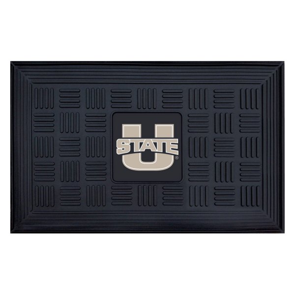 FanMats® - Utah State University 19.5" x 31.25" Ridged Vinyl Door Mat with "U State" Logo