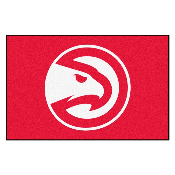FanMats® - Atlanta Hawks 19" x 30" Nylon Face Starter Mat with "Hawk" Primary Icon