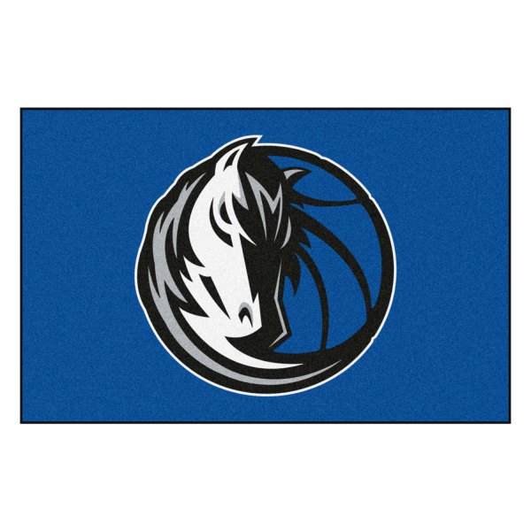 FanMats® - Dallas Mavericks 19" x 30" Nylon Face Starter Mat with "Maverick & Basketball" Logo