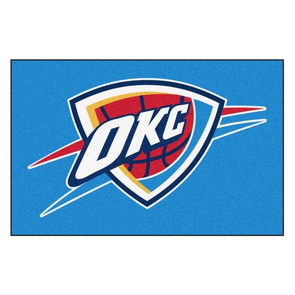 FanMats® - Oklahoma City Thunder 19" x 30" Nylon Face Starter Mat with "OKC Icon" Primary Logo