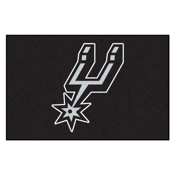 FanMats® - San Antonio Spurs 19" x 30" Nylon Face Starter Mat with "Spurs" Logo