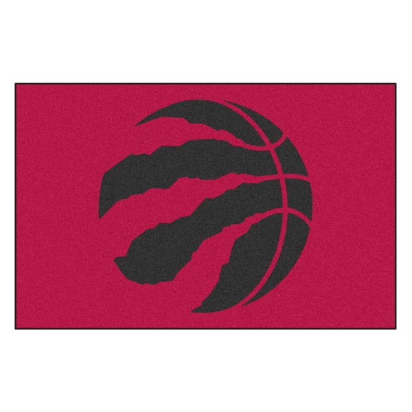 FanMats® - Toronto Raptors 19" x 30" Nylon Face Starter Mat with "Clawed Basketball" Primary Logo