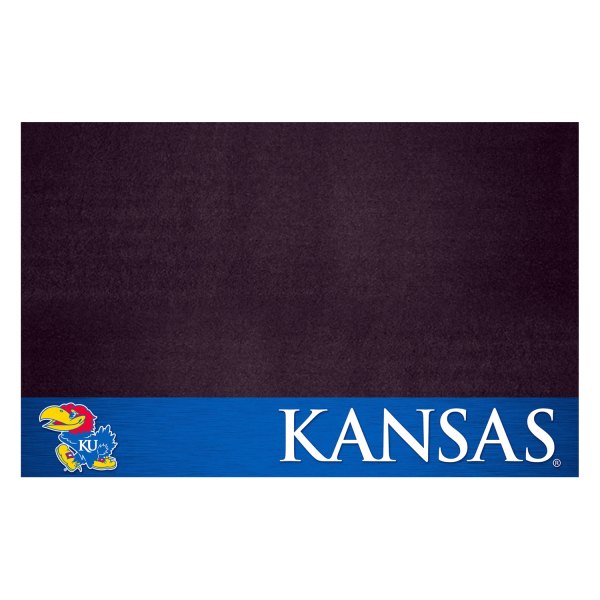 FanMats® - Grill Mat with "KU Bird" Logo & "Kansas" Wordmark