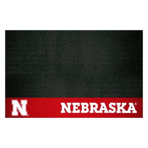 FanMats® - Grill Mat with "Block N" Logo & "Nebraska" Wordmark