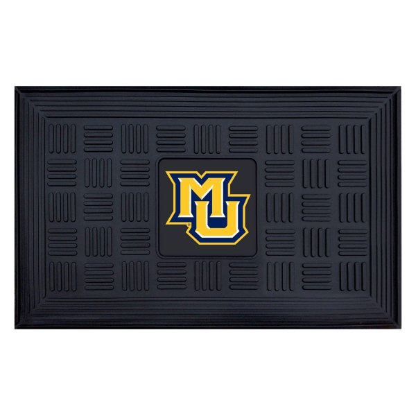 FanMats® - Marquette University 19.5" x 31.25" Ridged Vinyl Door Mat with "MU" Logo