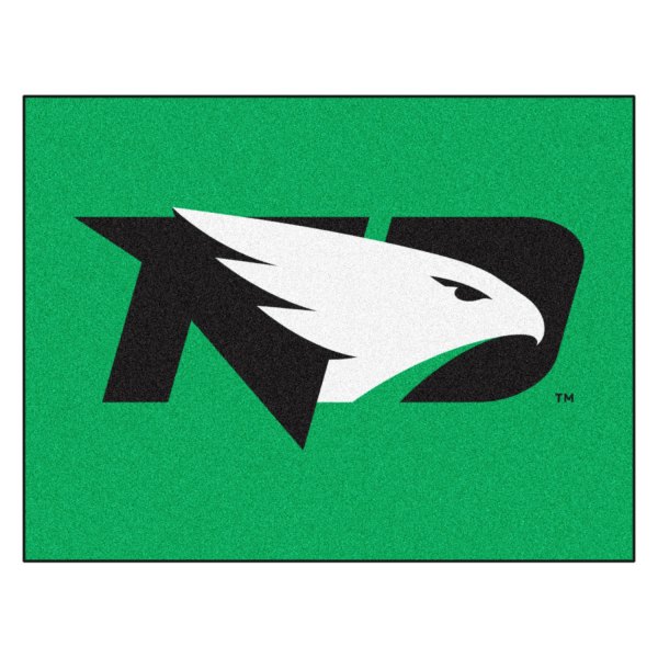FanMats® - University of North Dakota 33.75" x 42.5" Nylon Face All-Star Floor Mat with "ND Hawk" Logo