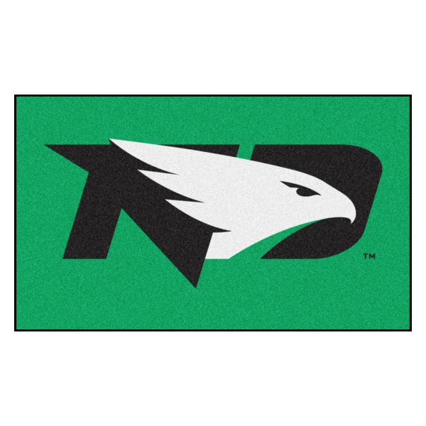 FanMats® - University of North Dakota 19" x 30" Nylon Face Starter Mat with "ND Hawk" Logo