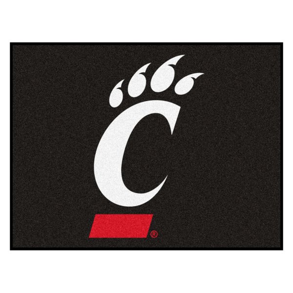 FanMats® - University of Cincinnati 33.75" x 42.5" Nylon Face All-Star Floor Mat with "C Bear Claw" Logo
