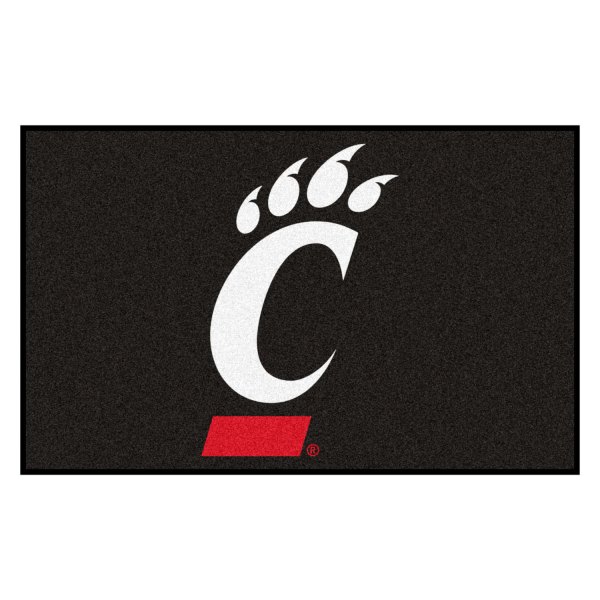 FanMats® - University of Cincinnati 60" x 96" Nylon Face Ulti-Mat with "C Bear Claw" Logo