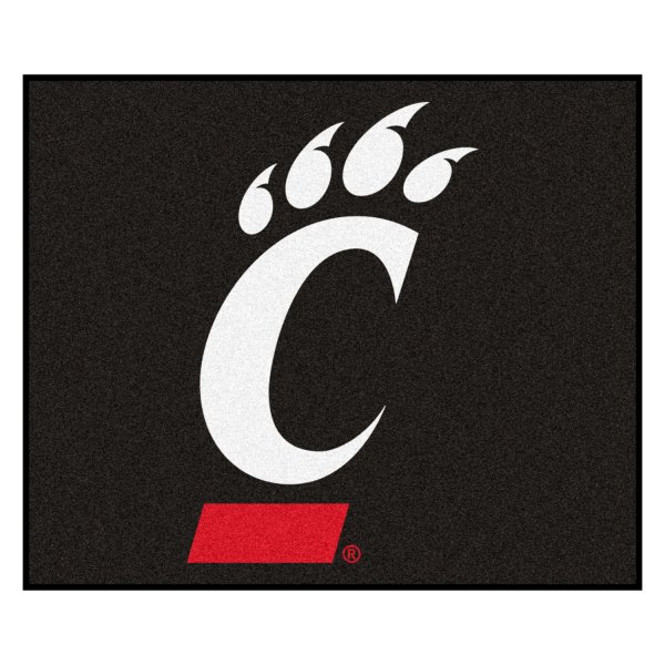FanMats® - University of Cincinnati 59.5" x 71" Nylon Face Tailgater Mat with "C Bear Claw" Logo