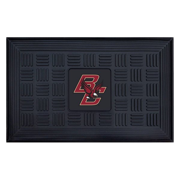 FanMats® - Boston College 19.5" x 31.25" Ridged Vinyl Door Mat with "BC & Eagle" Logo