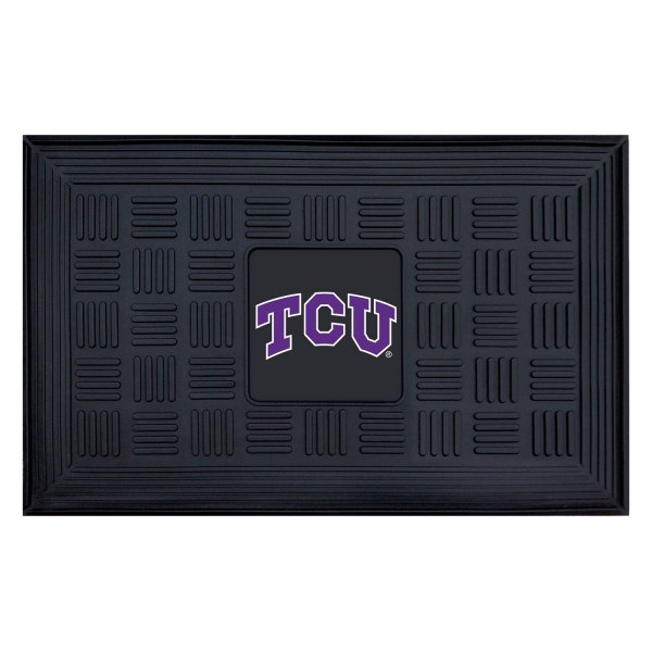 FanMats® - Texas Christian University 19.5" x 31.25" Ridged Vinyl Door Mat with "TCU" Logo
